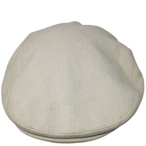 Jaxon Newsboy Cap Solid Beige One Size Outdoor Casual Cotton Blank